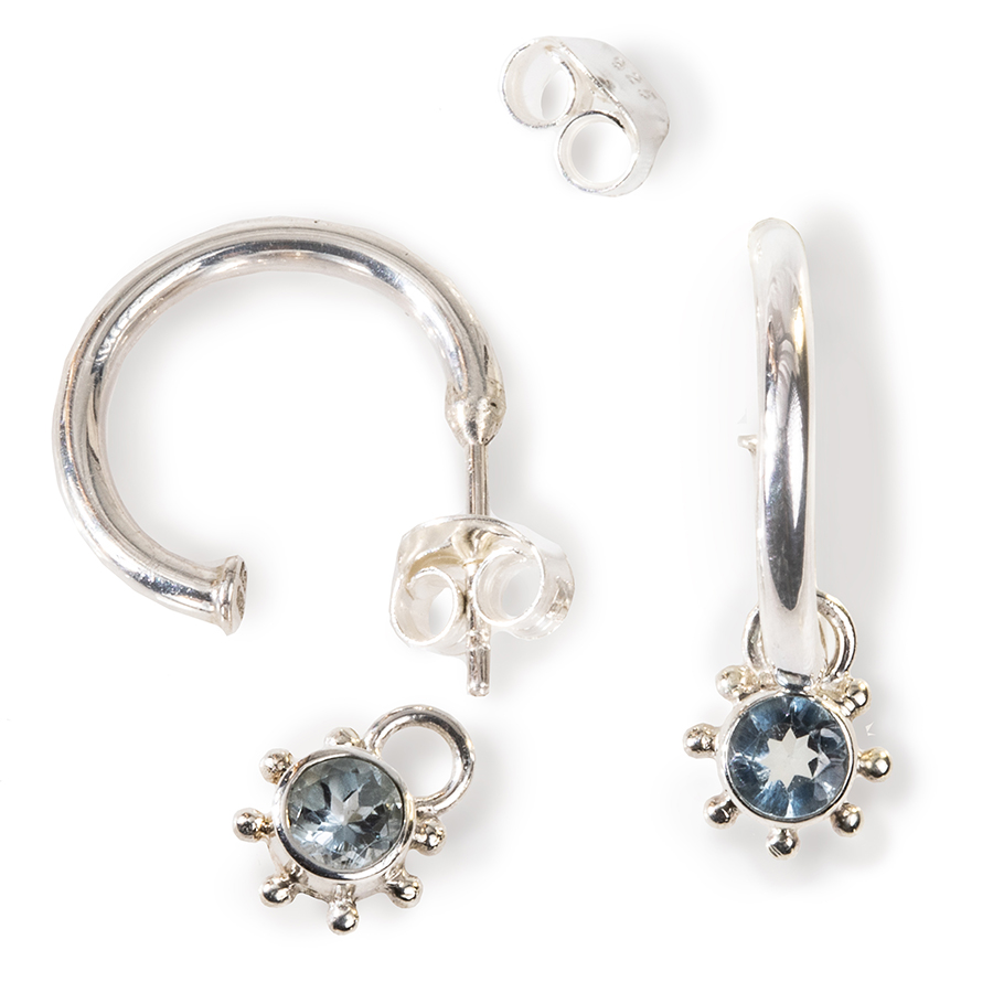 MINIPINI BLOMMA örringar topas